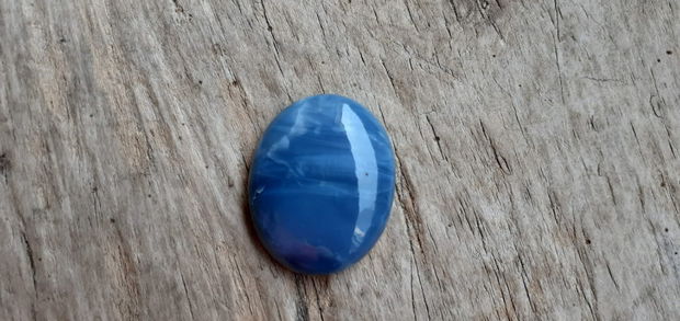 Cabochon opal albastru african, 28x22 mm