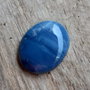 Cabochon opal albastru african, 28x22 mm