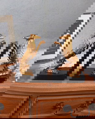 Set doua suporturi de carti cu doi ogari