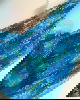 Fusta culori și print marin