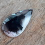 Cabochon opal dendritic, 42x24 mm