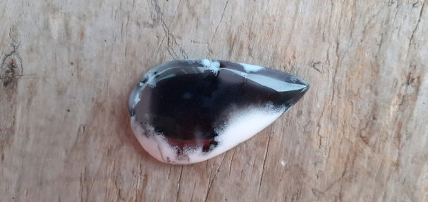 Cabochon opal dendritic, 42x24 mm