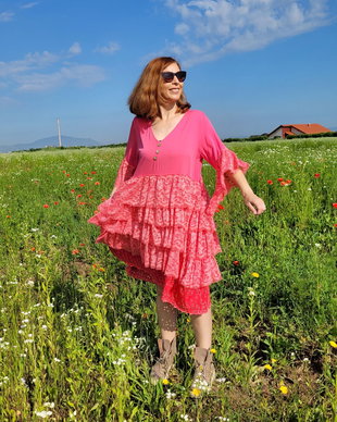 Rochie trully plină de volane