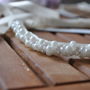 centură mireasa margele alb perlat/ ivory/ sidef- coronita mireasa-esarfa dezgatit mireasa