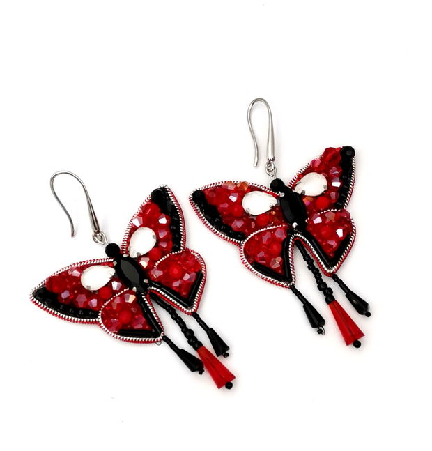 Cercei Black & Red Butterfly