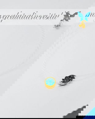 Lantisor / Colier / Fir Transparent / Element Swarovski / Argint 925 placat cu aur