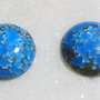 (2 bucati) Cabochoane din sticla dicroica (provenienta America) aprox 18x5 mm