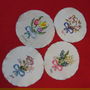 Set 4 broderii cu flori 13 cm