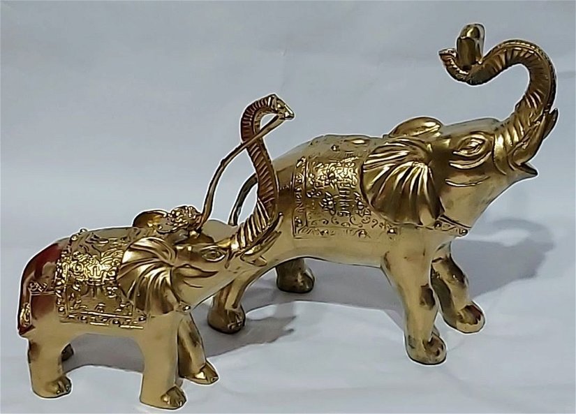 Set elefanti bronz