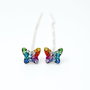 Cercei Swarovski Butterfly / Fluturasi / Curcubeu / Argint 925
