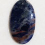 Cabochon sodalit (INDIA - lucrat manual) aprox 33.5x19.5x4 mm
