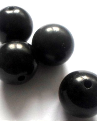 Margele plastic negru 18 mm
