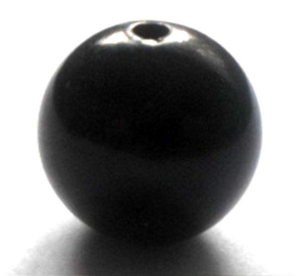 Margele plastic negru 18 mm