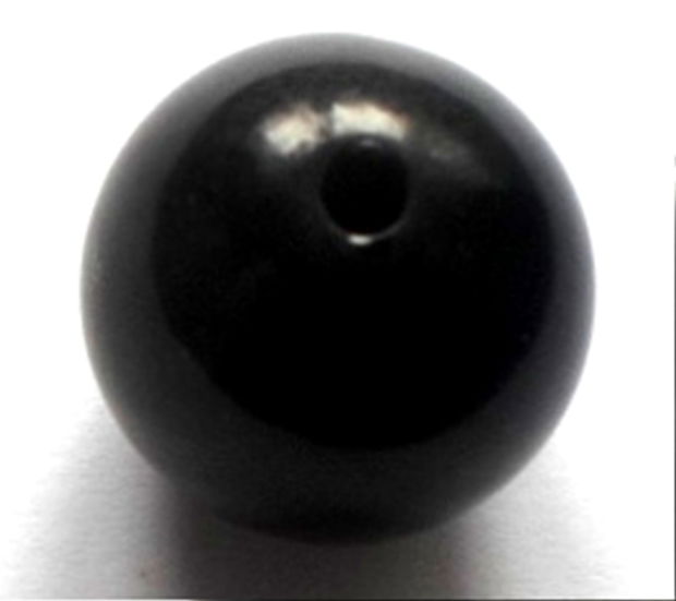 Margele plastic negru 18 mm