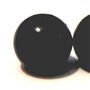 Margele plastic negru mat 8 mm