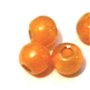 Margele plastic portocaliu lucios 7 mm