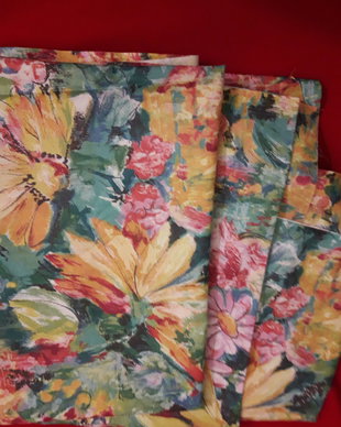 Bumbac cu flori satinat 2,40/1,40m