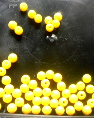 Margele plastic galben 4 mm