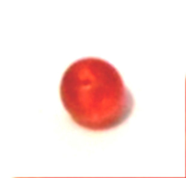 Margele plastic rosu transparent 3 mm
