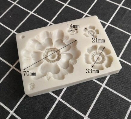 K1130 - Matrita forma silicon pt modelat ciocolata, fondant, fimo, pasta de structura, floare