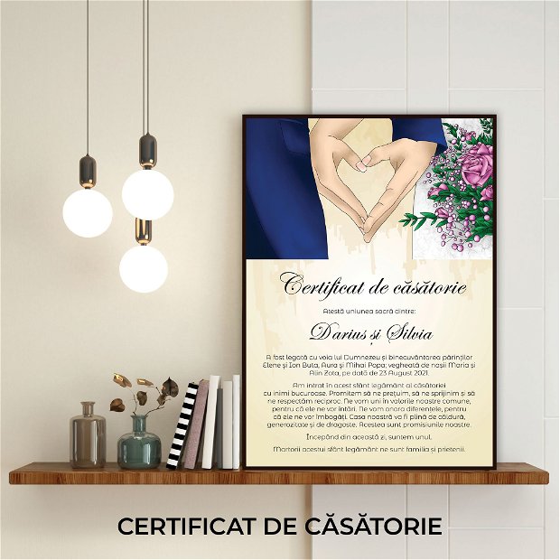 Certificat de căsătorie - INIMA NOASTRĂ