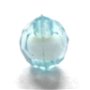 Margele plastic cristale blue transparent cu miez alb