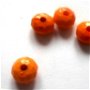 Margele plastic cristale rondele portocaliu mat