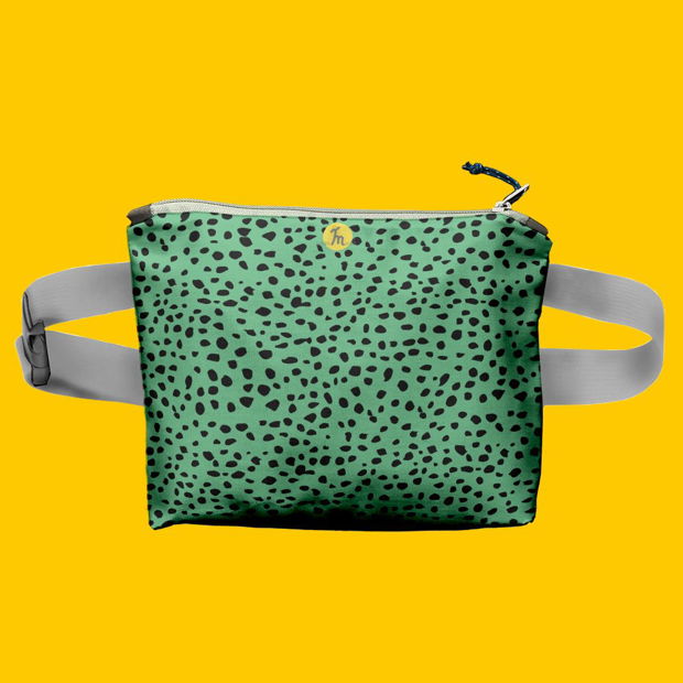 Borseta Handmade Fanny Pack, Mulewear, Animal Print Coral, Multicolor, 22x19 cm