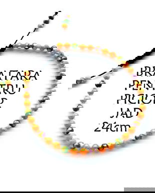 Anklet*Bratara pentru picior*Jad*Bratara reglabila*Bratara Shamballa*Bratara glezna