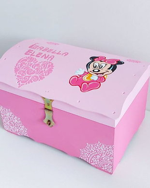 Cufar lemn cu Minnie Mouse