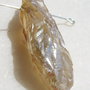 Gold Titanium Quartz pandantiv lung aprox 46.5x15.5 mm