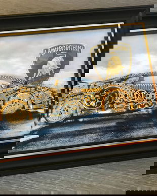Masina model Lamborghini Cod M 530, Cadouri zile de nastere, Tablouri pentru el, Piese de ceas