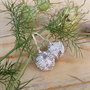 Cercei shell in montura rhinestone