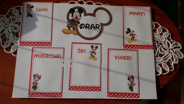 Orar Minnie si Mickey Mouse
