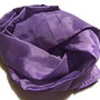 Matase naturala mov pentru bijuterii - tub aprox 90x4 cm