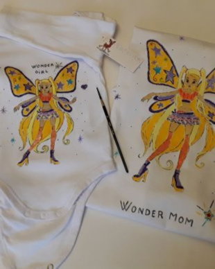 Set tricou si body mama fiica