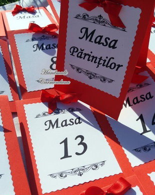 Numere de masa personalizate