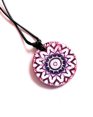 colier lemn mandala 39361