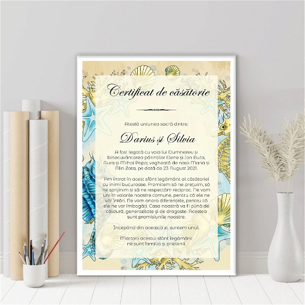Certificat de căsătorie - OCEAN