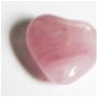 Margele sticla inima mov 15,5 mm