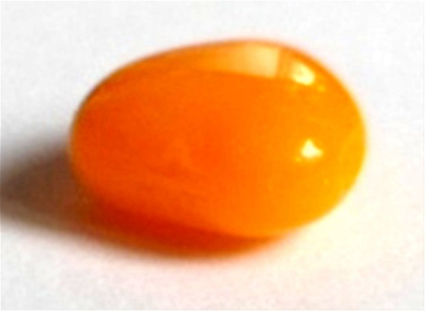 Margele sticla inima portocaliu mat 10 mm
