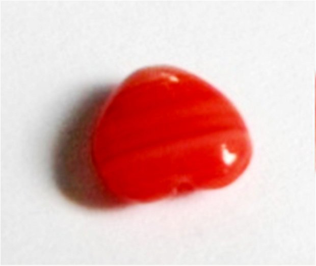 Margele sticla inima portocaliu rosiatic 8 mm