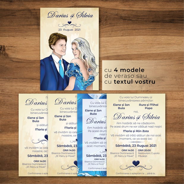 Invitatie nuntă - MARIN - blonda