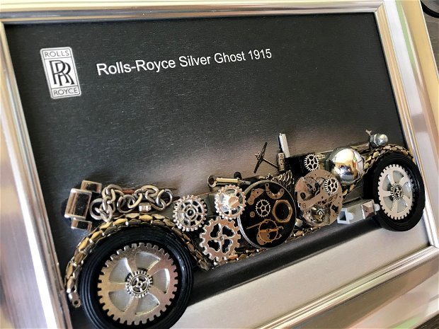 Rollce Royce Silver Ghost 1915 Cod M 460・Cadouri pentru el・Cadouri unicat・Cadouri handmade