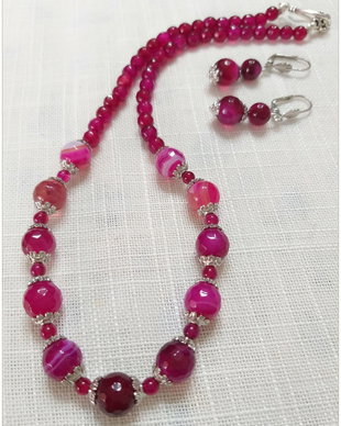 SET-AGATE CRABFIRE FUCSIA