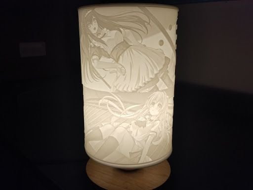 Lampă cilindrică 3D personalizată