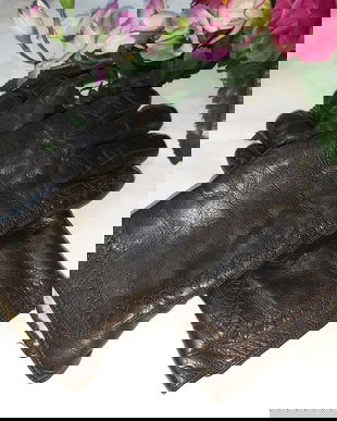 Manusi piele si blana naturala