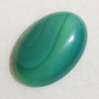 Cabochon agata dungata verde aprox 30x20x7 mm