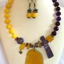 PURPLE SUN-agate,jad,citrin,hematit,bronz