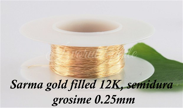Sarma gold filled 12K, 0.25mm (0.5)